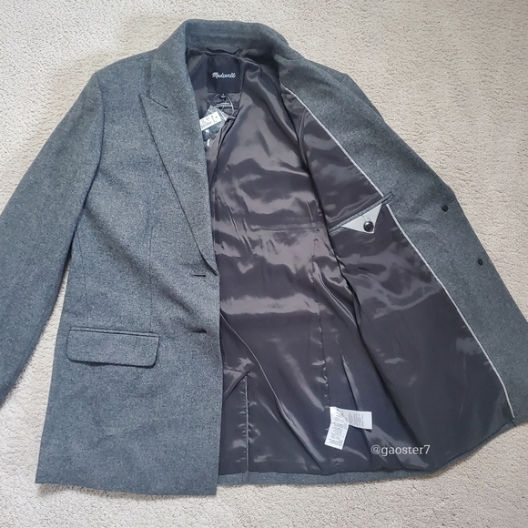 Madewell Marled Bedford Oversized Blazer - Picture 8 of 12